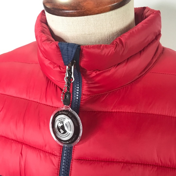 Swiss Tech Men's Packable Lightweight Puffer Jacket NWT Red Blue - Picture 4 of 13